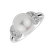 Diamond ring with Pearl Ocean Wealth3