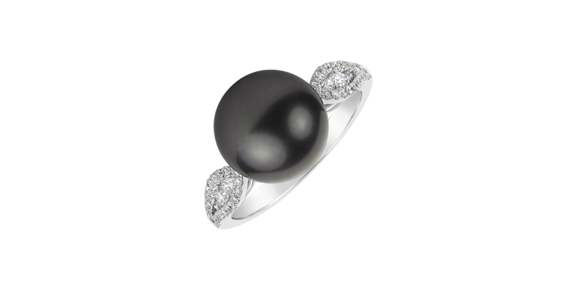 Diamond ring with Pearl Oceanic Legend
