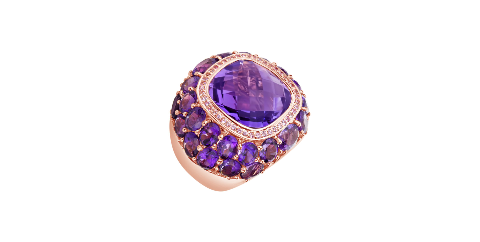 Ring with Amethyst Majesty Passion