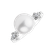Diamond ring with Pearl Magical Shoreline4