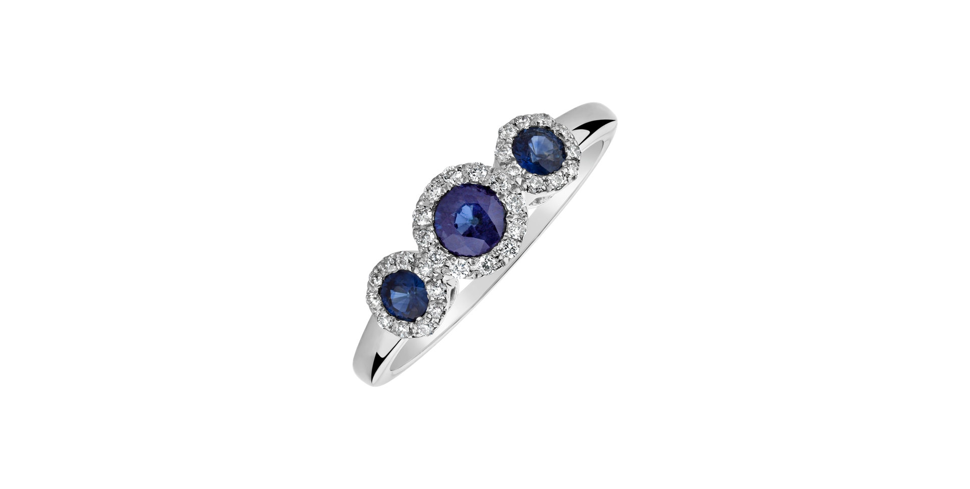 Diamond ring with Sapphire Greer