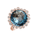 Diamond ring with Topaz Mina4