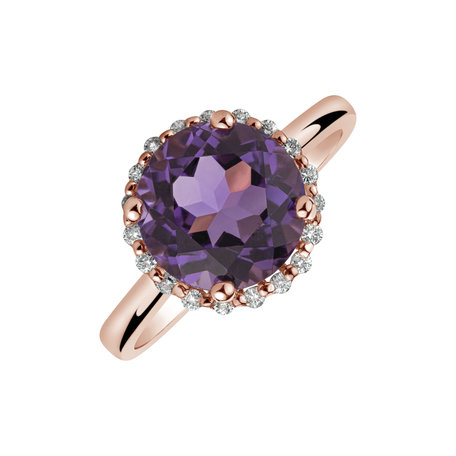 Diamond rings with Amethyst Majestic Royalty