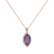 Diamond pendant with Amethyst Nariko3