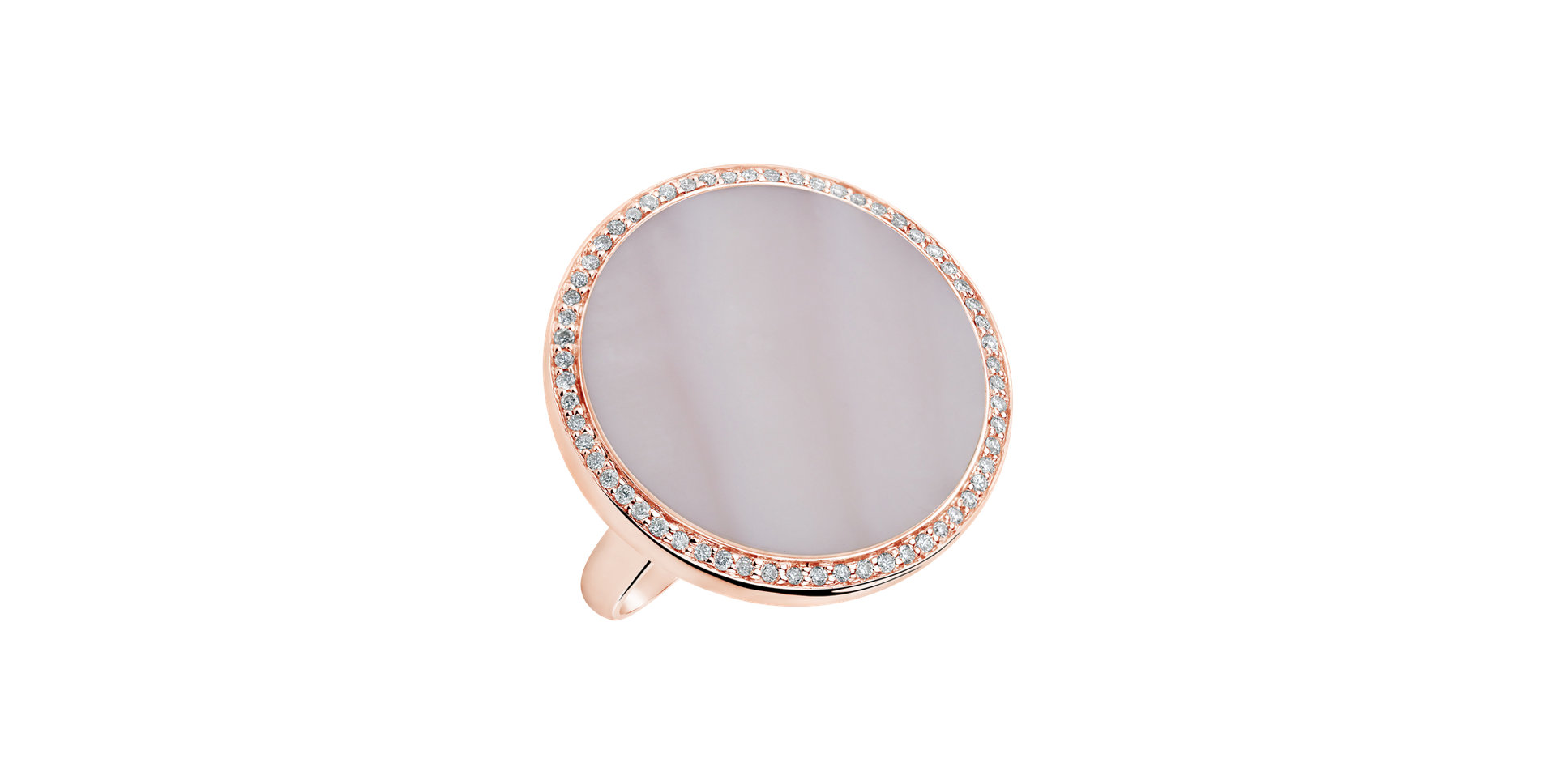 Diamond ring with Mother of Pearl Regnauld