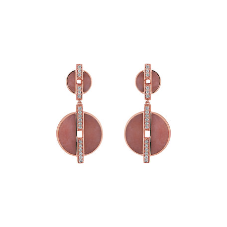 Diamond earrings and Chalcedony Surprendre