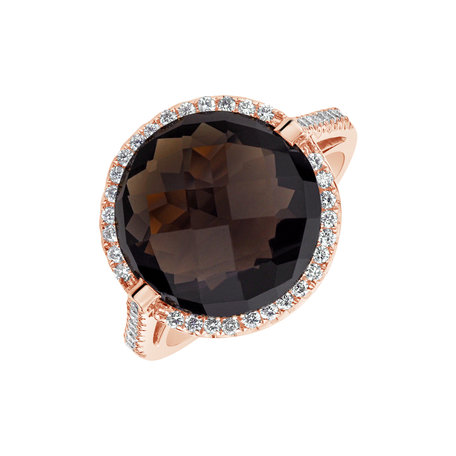 Diamond ring with Quartz Epifania