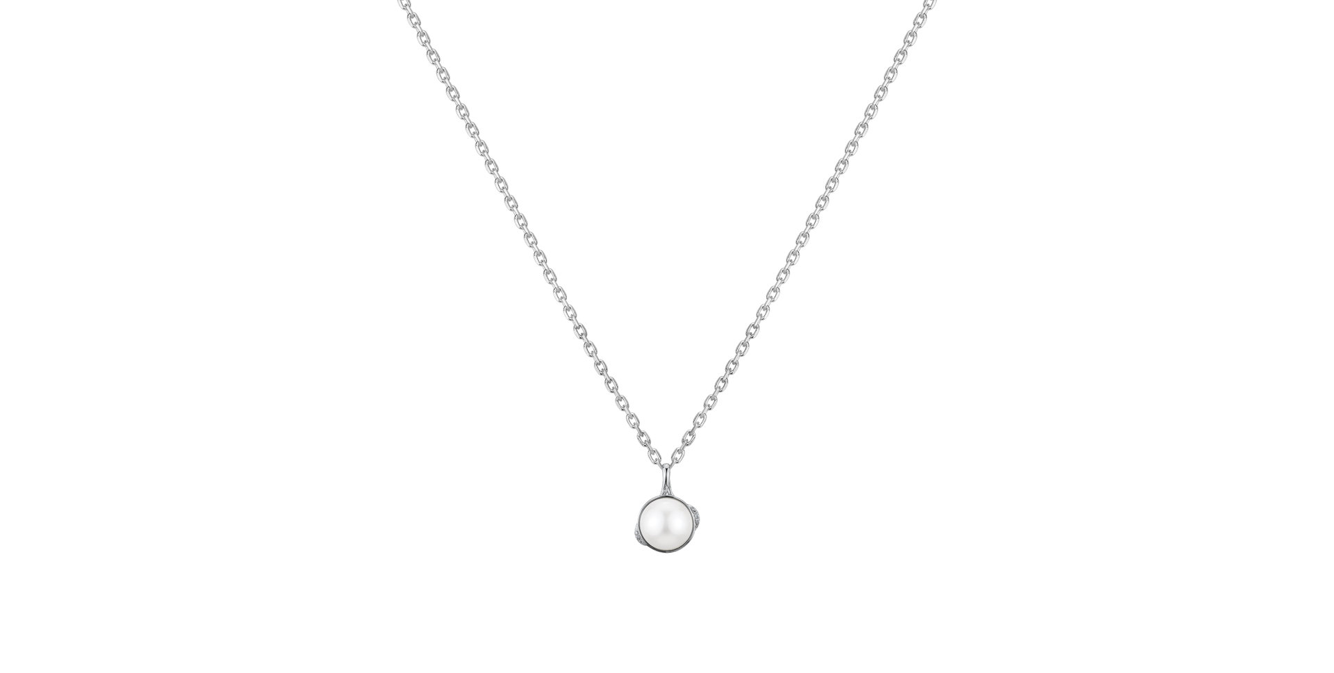 Diamond pendant with Pearl Ocean Breath