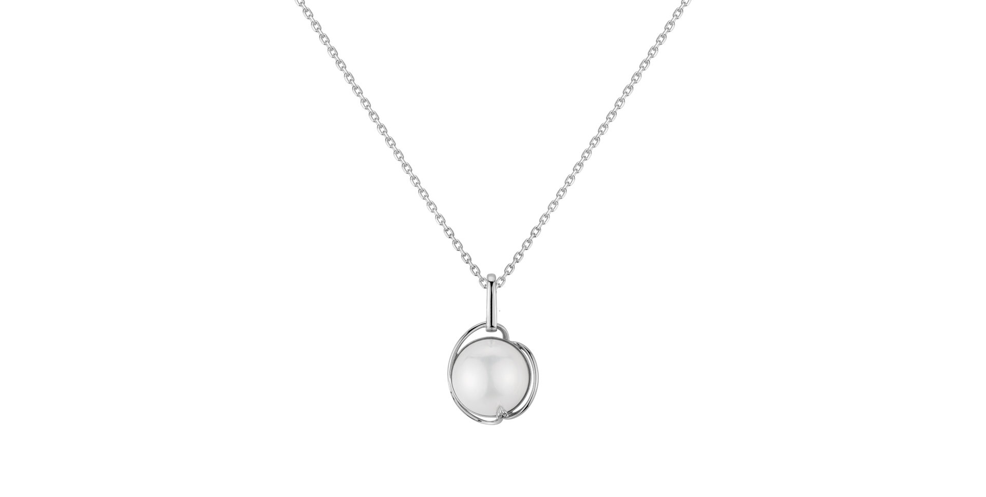 Diamond pendant with Pearl Malik
