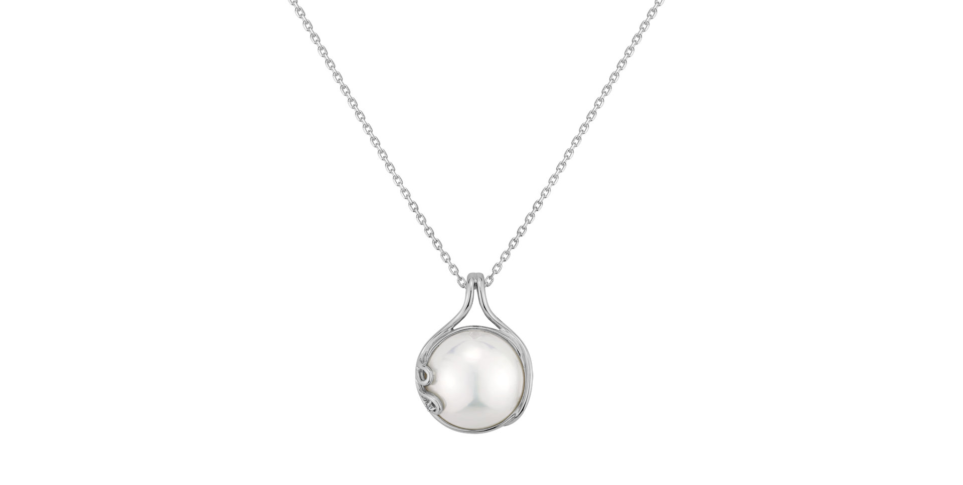 Diamond pendant with Pearl Pontus Magic