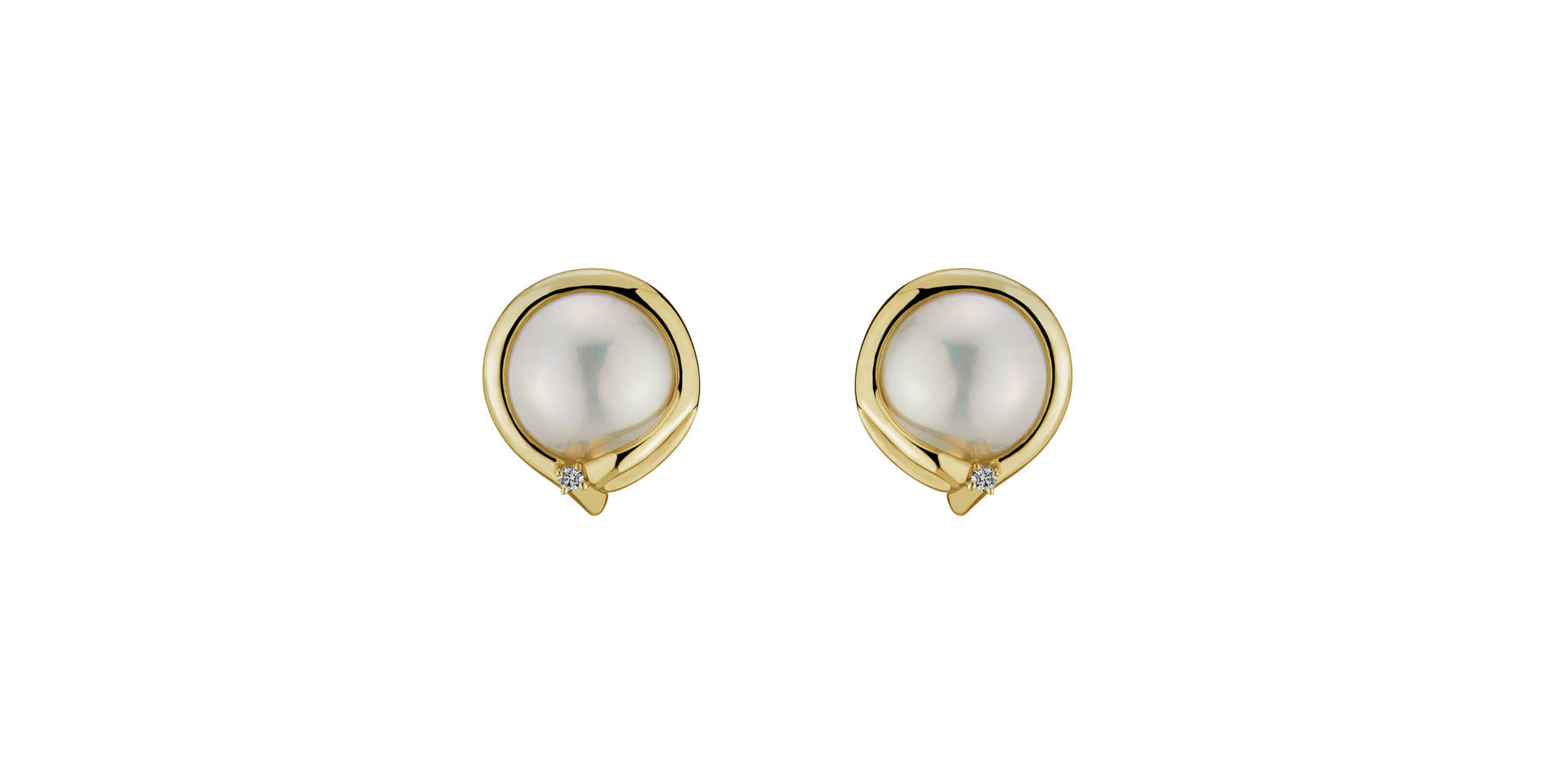 Earrings with Pearl diamonds Pearly Allure