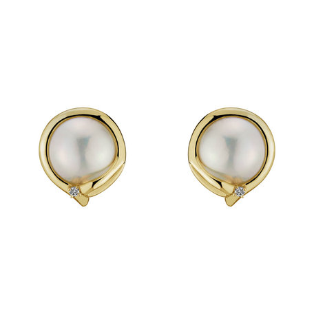 Earrings with Pearl diamonds Pearly Allure