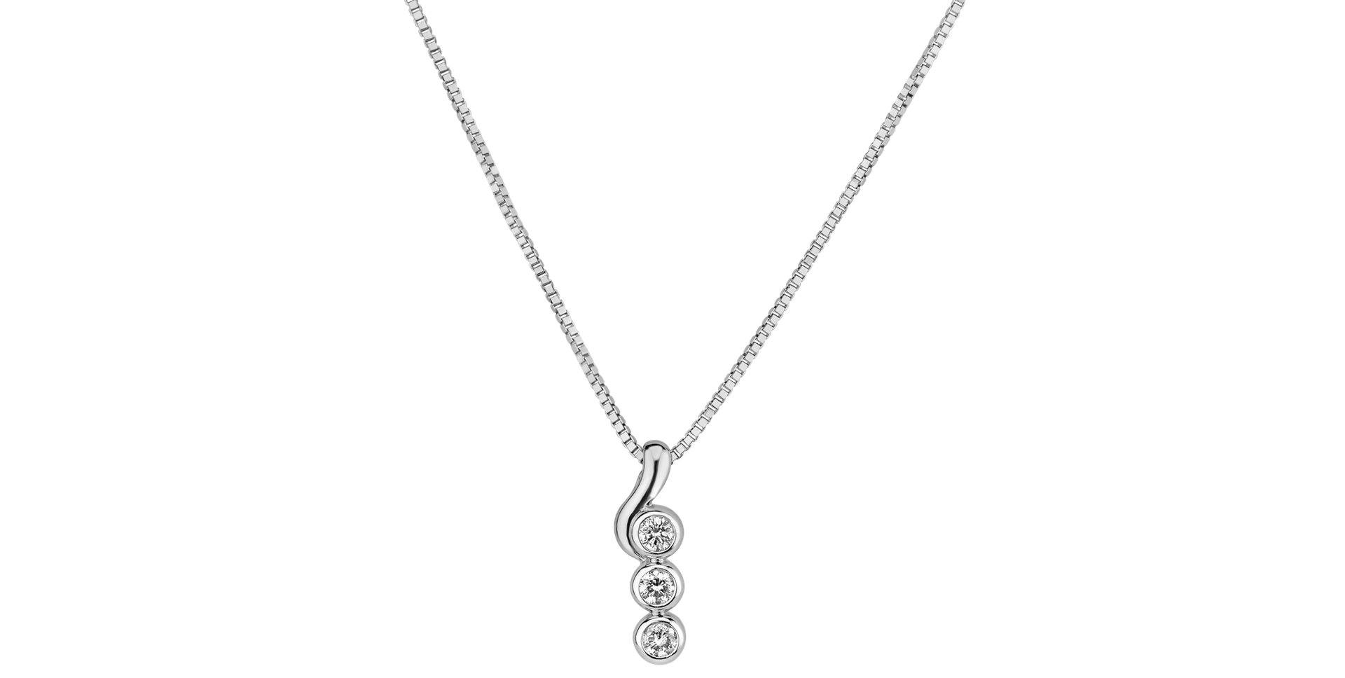 Diamond pendant with necklace Role Model