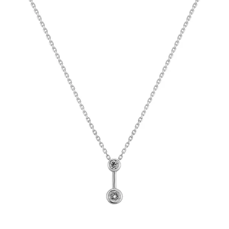 Diamond pendant with necklace Simple Wish