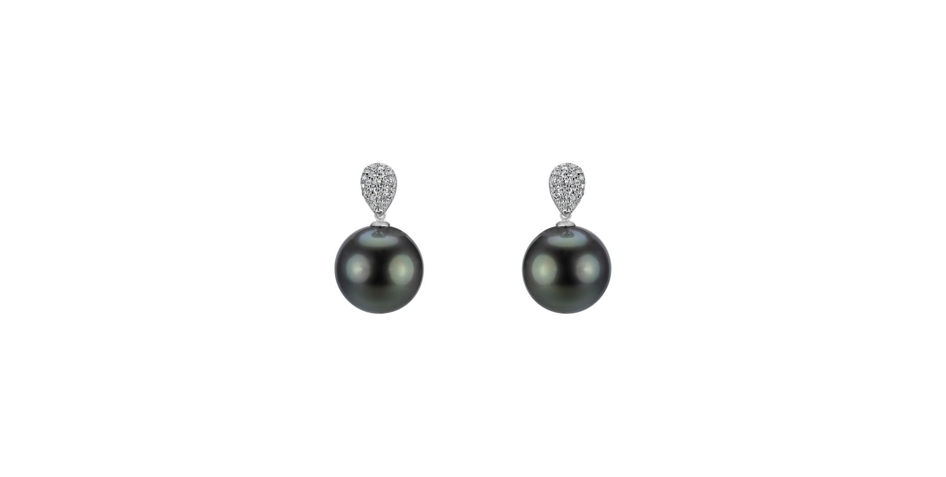 Diamond earrings with Pearl Asterodie