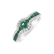 Diamond ring with Emerald Fiore4