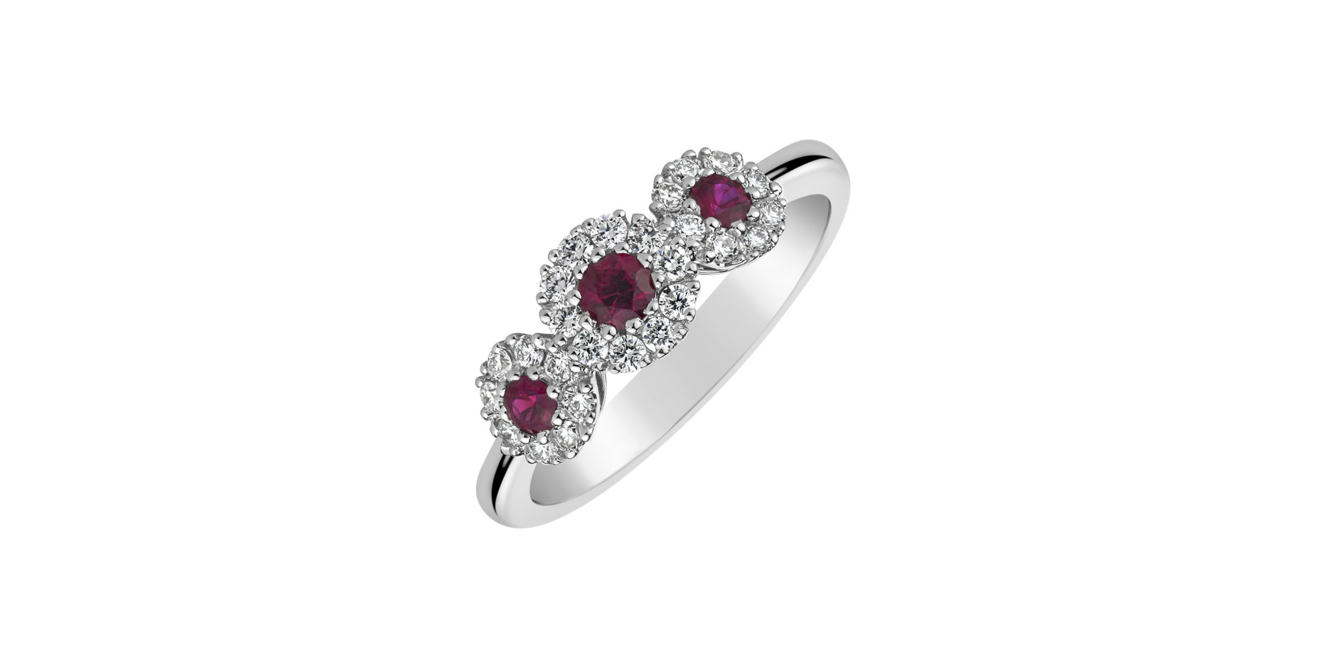 Diamond ring with Ruby Shannon