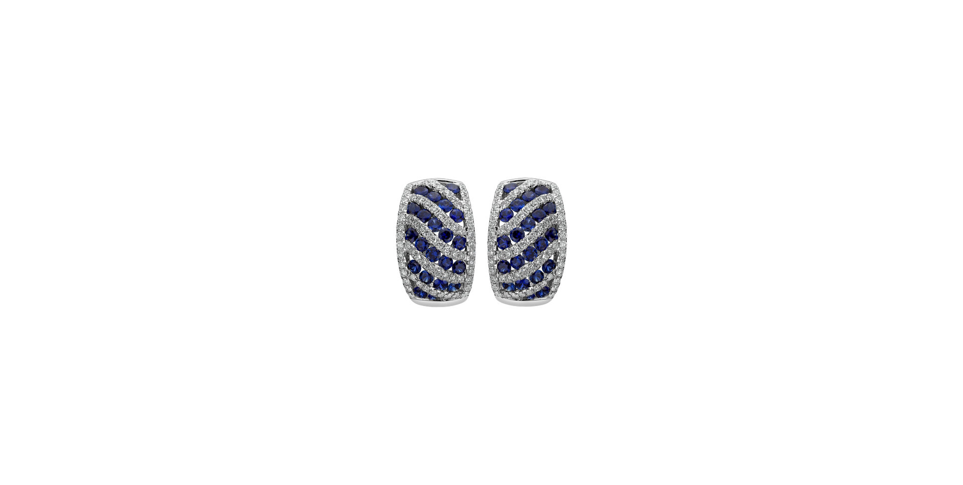 Diamond earrings and Sapphire Cassia