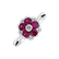 Diamond ring with Ruby Aviana4