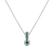 Diamond pendant with Emerald Delaney4