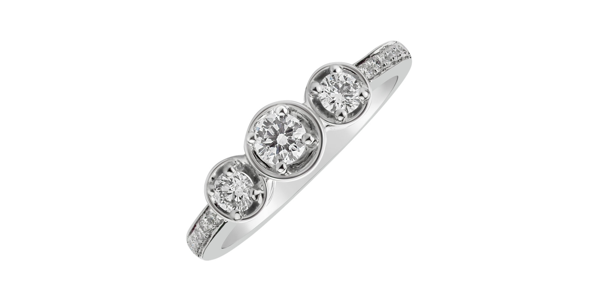 Diamond ring Romantic Triple