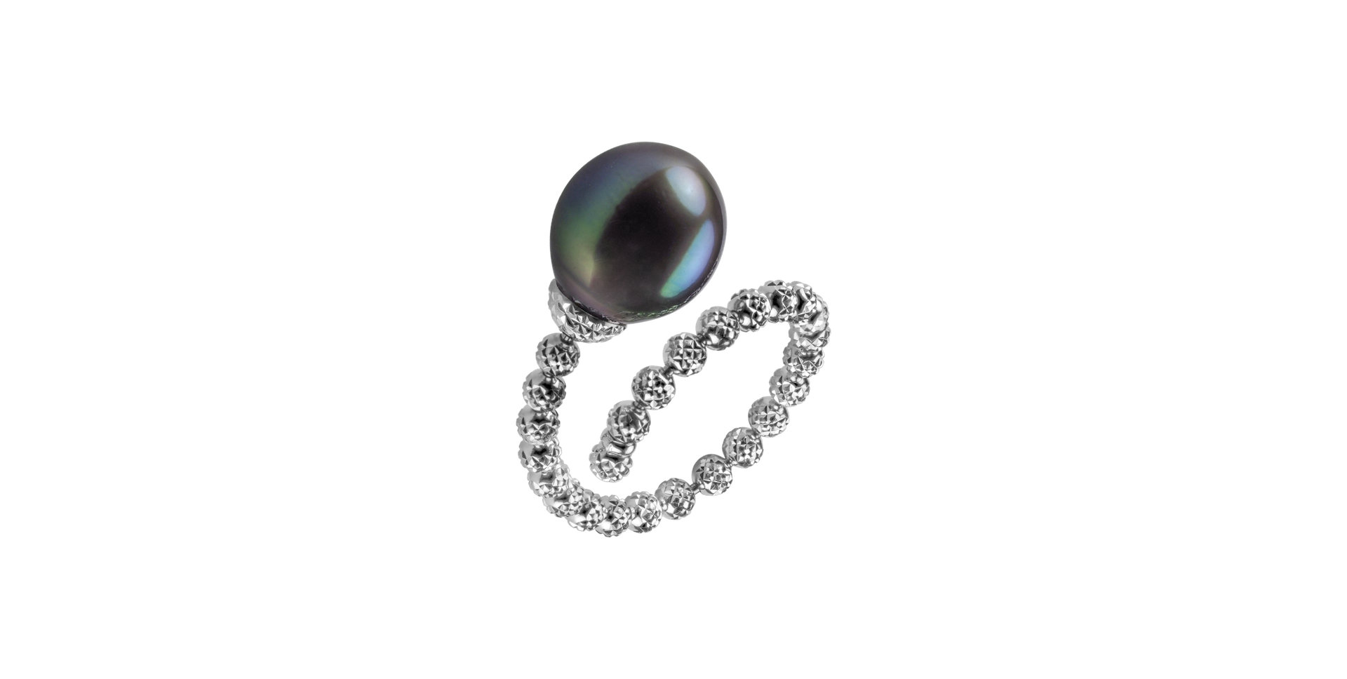 Ring with Pearl Balanced Pearl