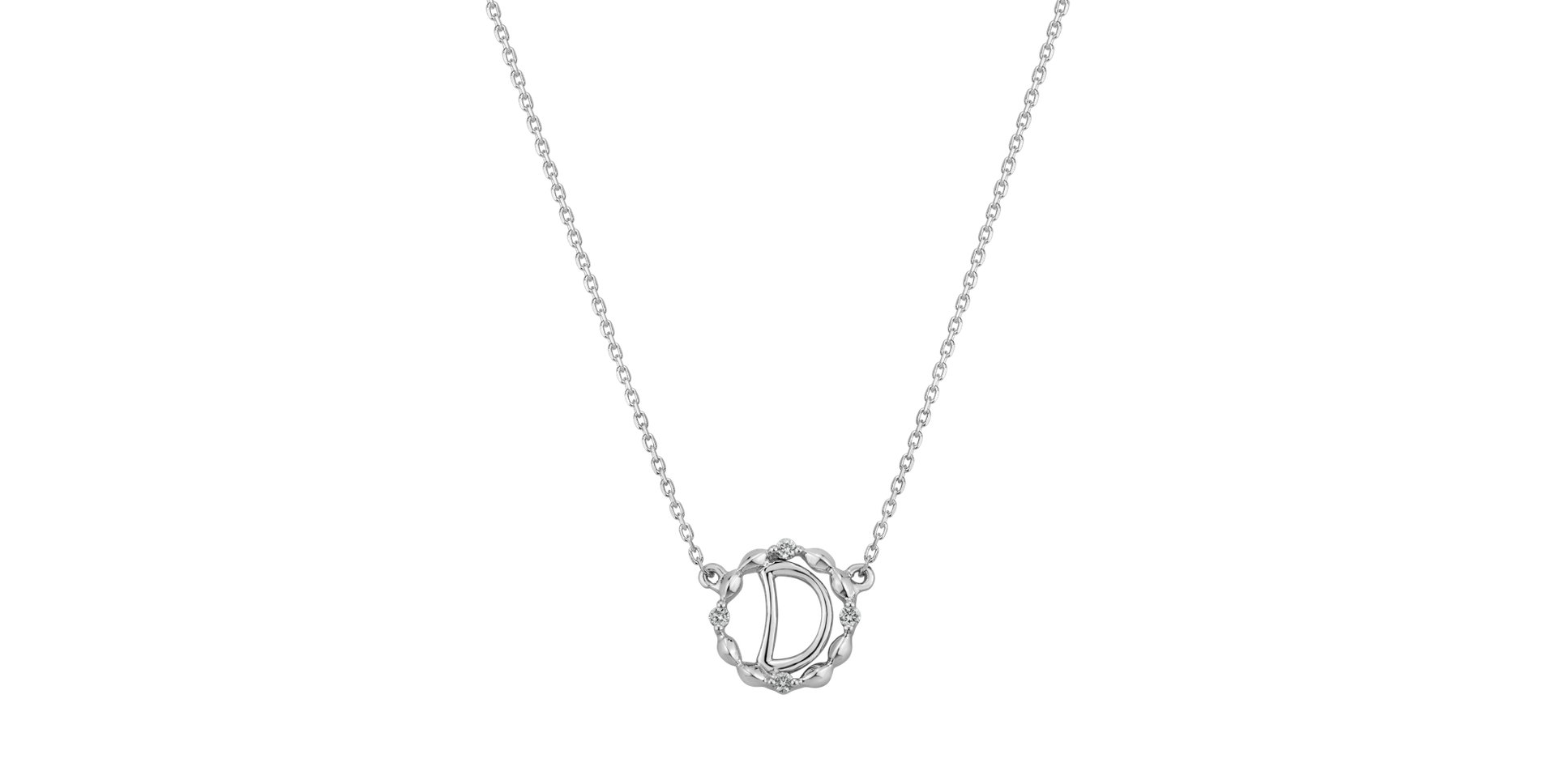 Diamond pendant with necklace Ornate Opulence