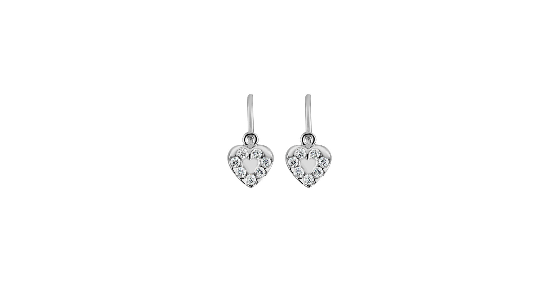 Children's diamond earrings Space Love
