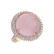 Diamond ring with Rose Quartz Pink Princess4