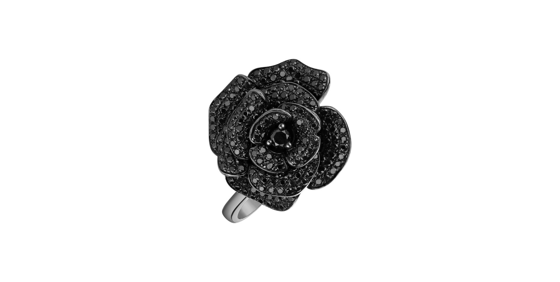 Ring with black diamonds Ambrose