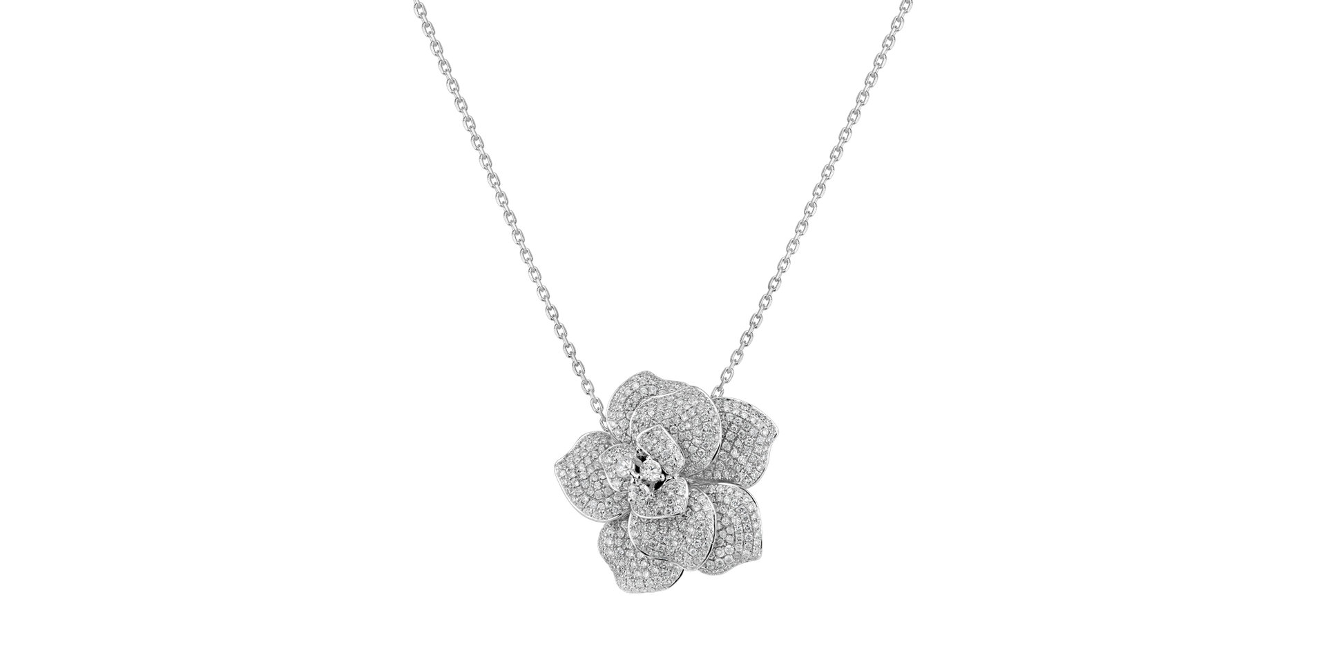 Diamond pendant Fleur
