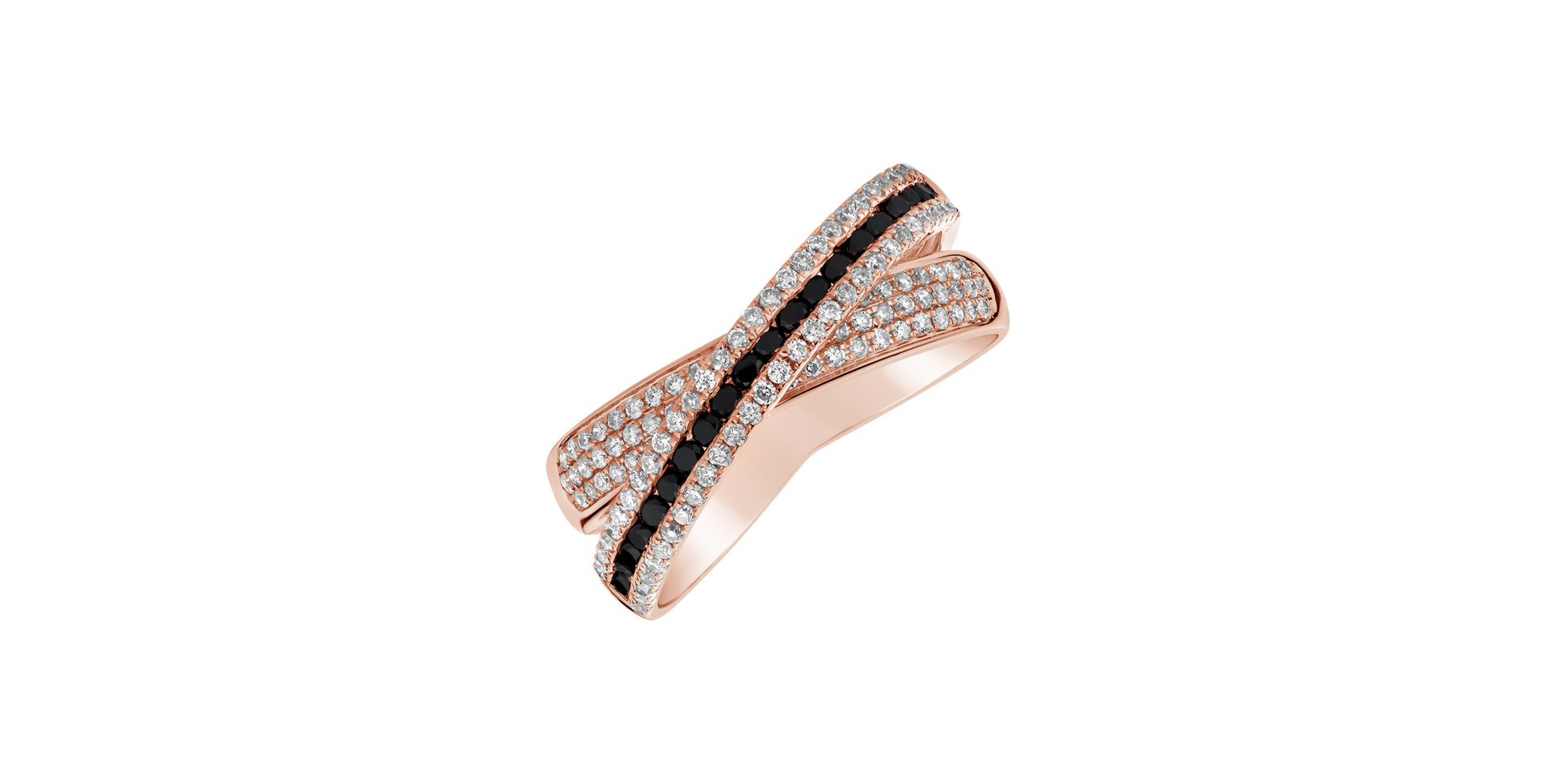 Ring with black and white diamonds Talthressar