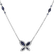 Diamond necklace with Sapphire Shocking Blue3