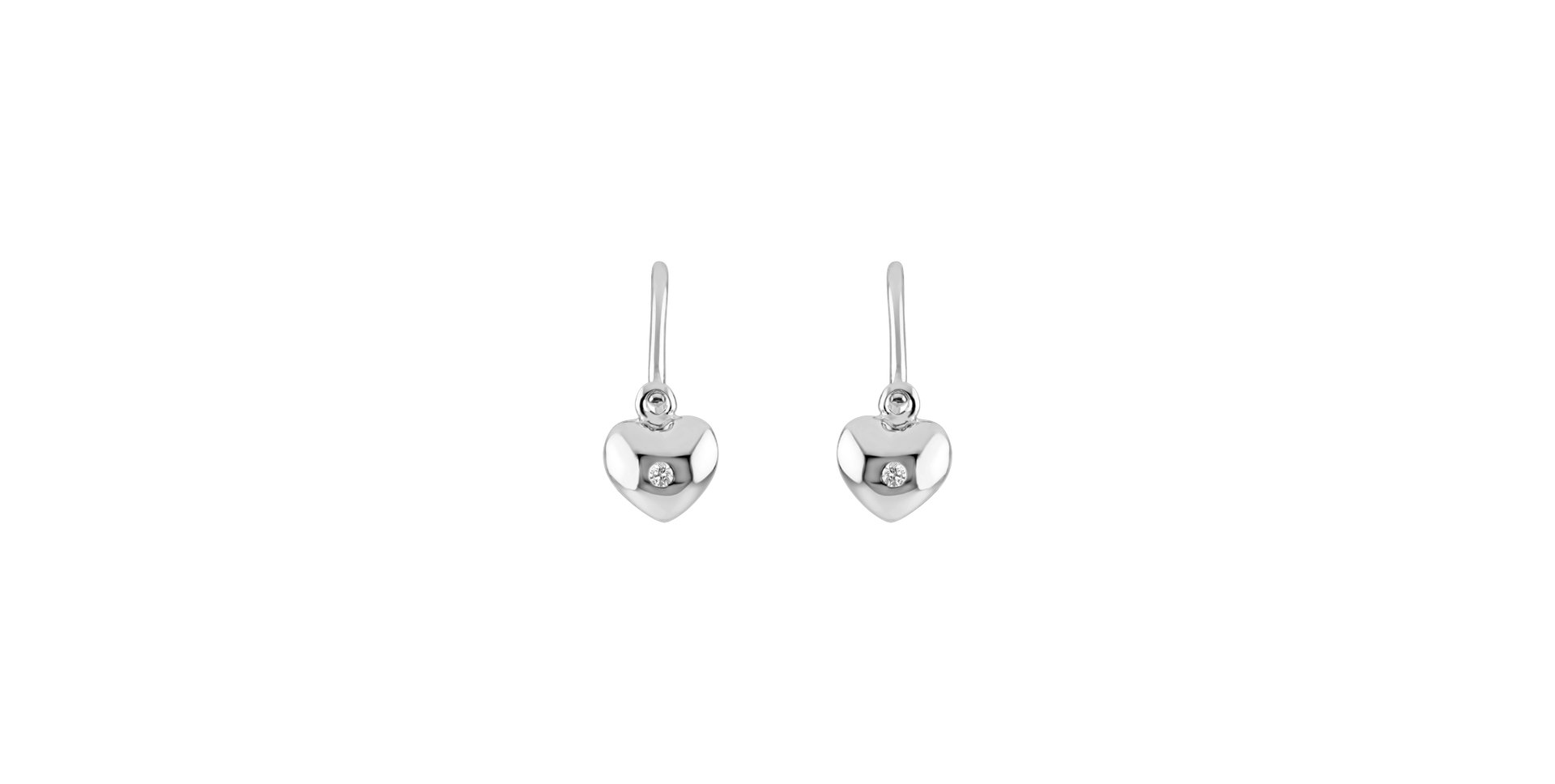 Children's diamond earrings Sweetheart