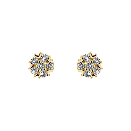 Diamond earrings Raindrops Stars