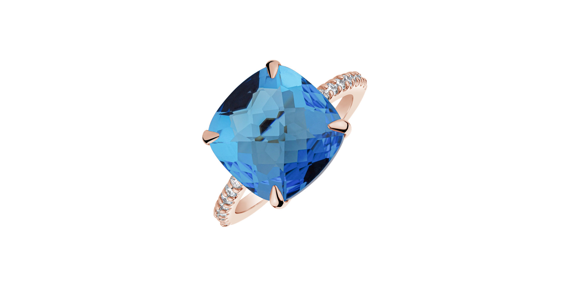 Diamond ring with Topaz Annihilation