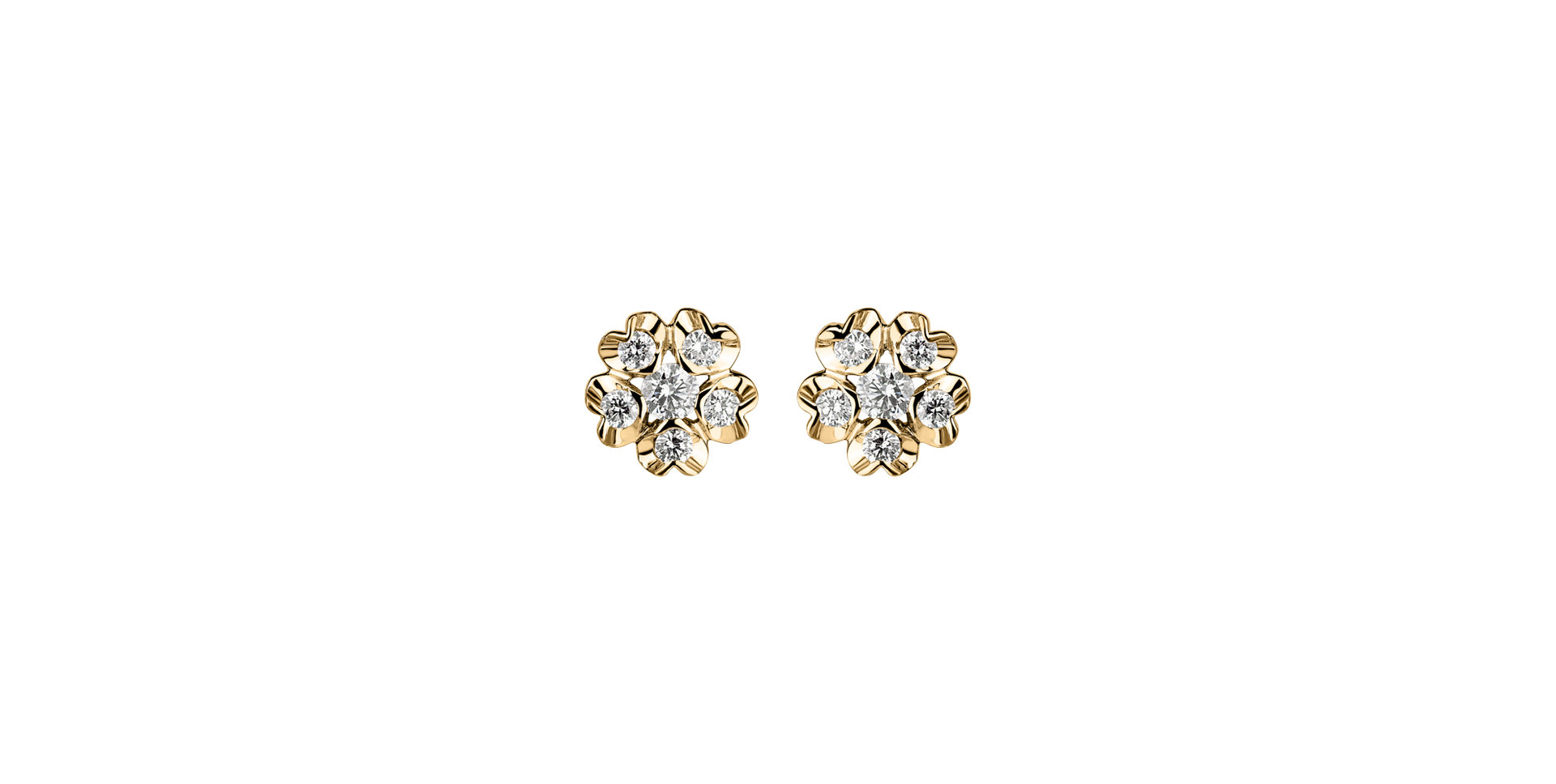 Diamond earrings Asters