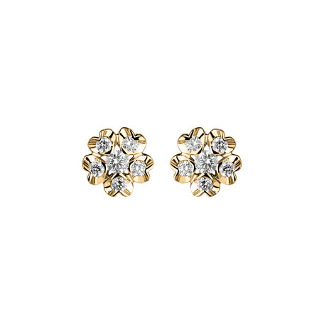Diamond earrings Asters