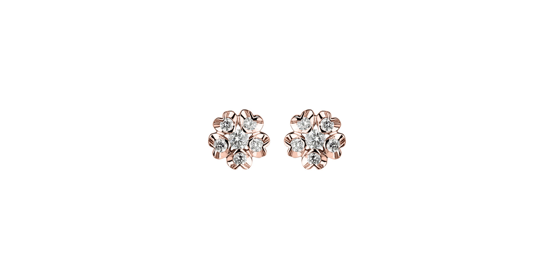 Diamond earrings Asters
