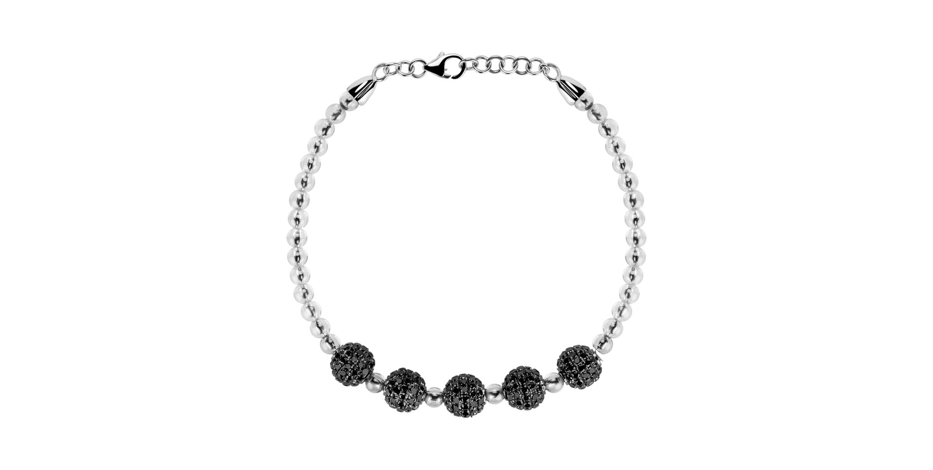 Bracelet with black diamonds Barboritta