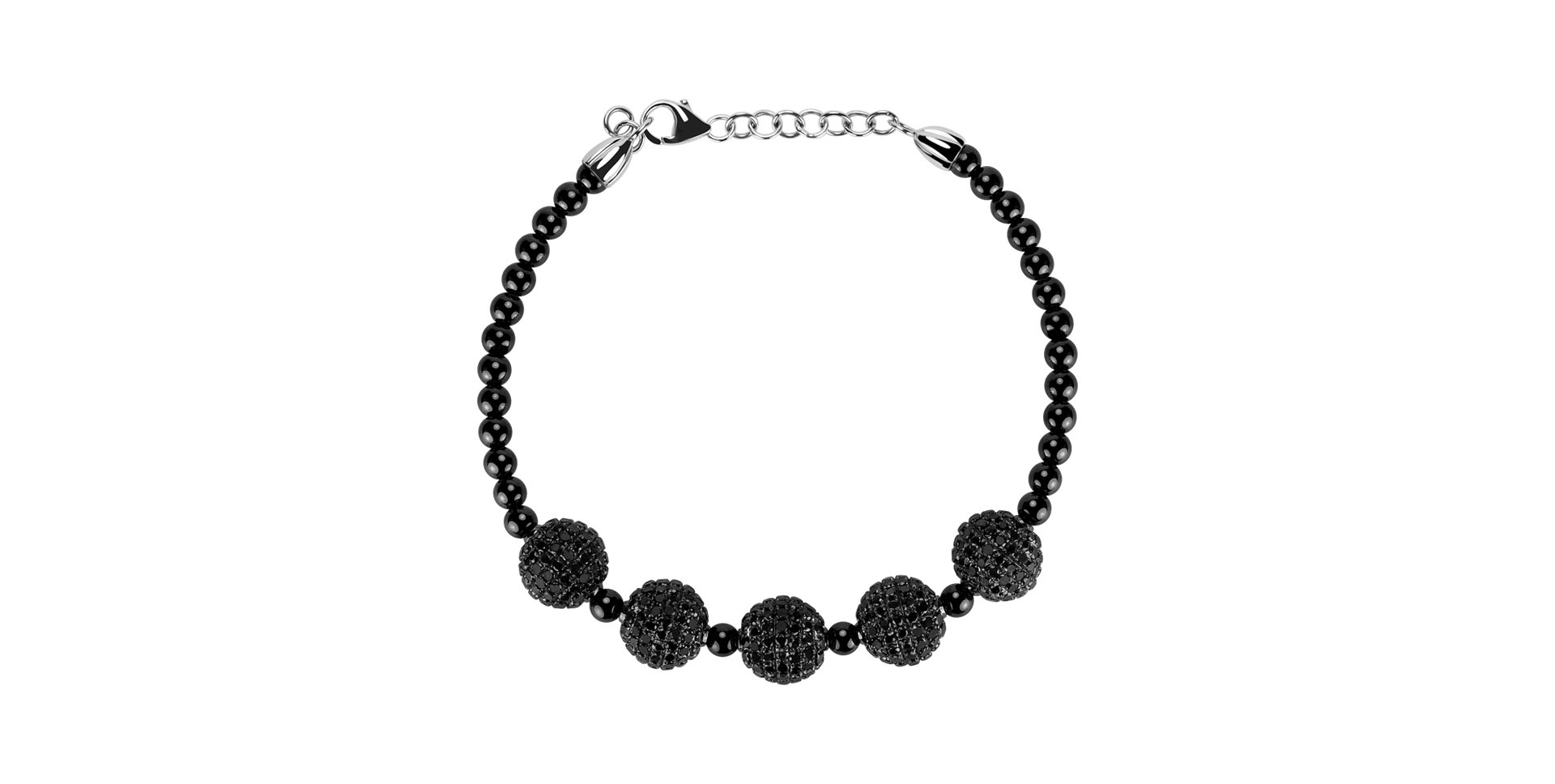 Bracelet with black diamonds Barboletta