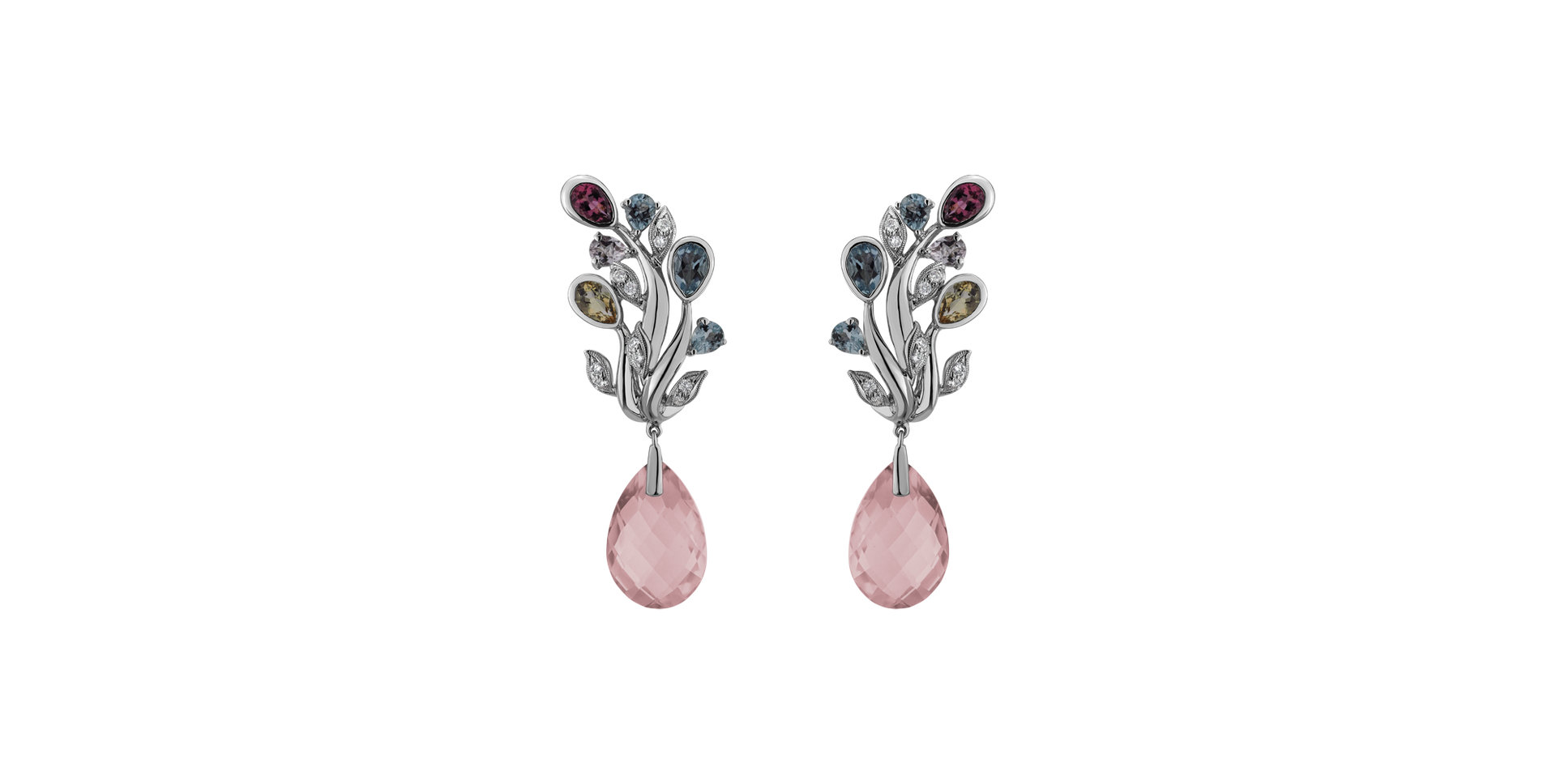 Diamond earrings and gemstones Faustus