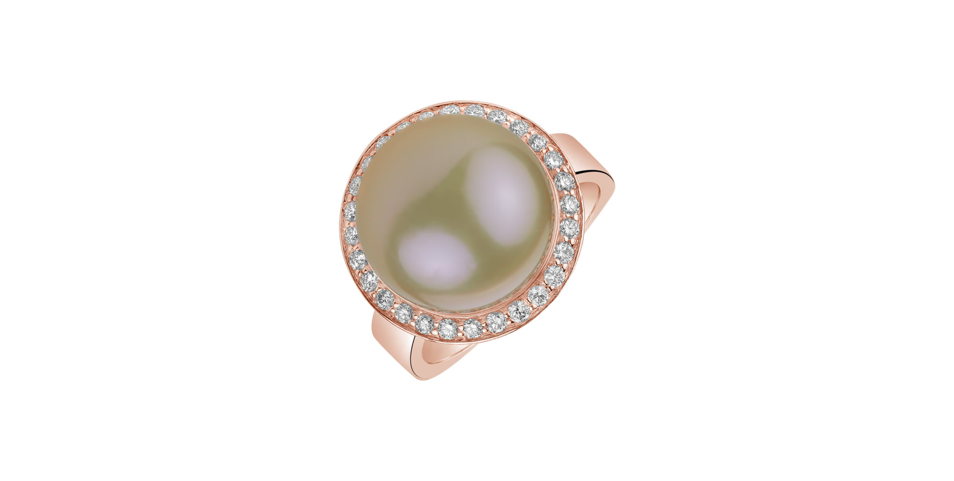 Diamond ring with Pearl Star Ocean