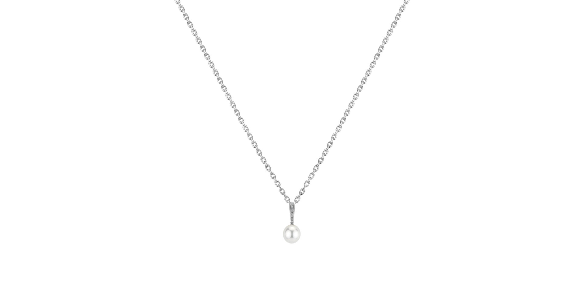 Diamond pendant with Pearl Siorless
