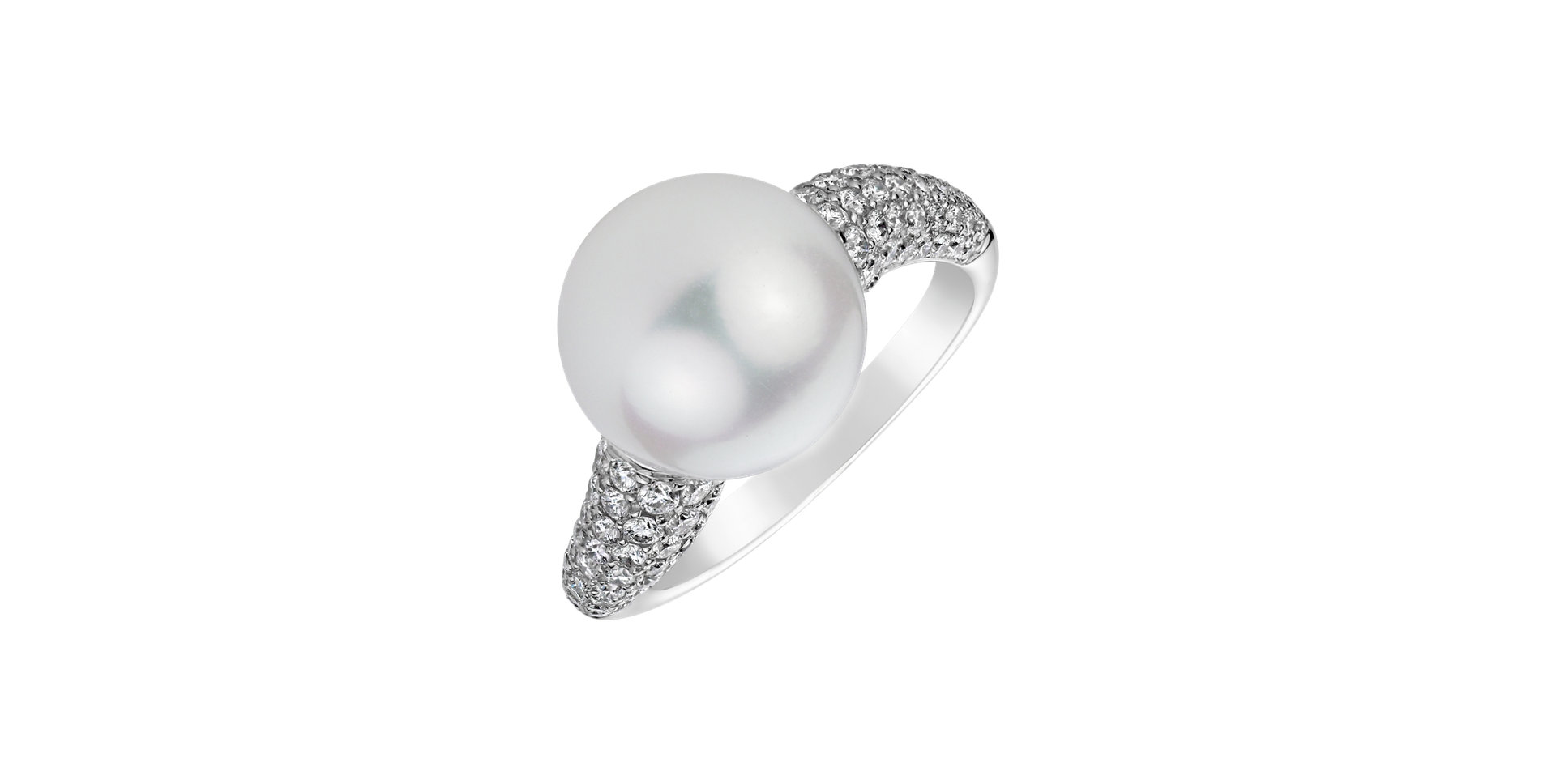 Diamond ring with Pearl Exclusive Product