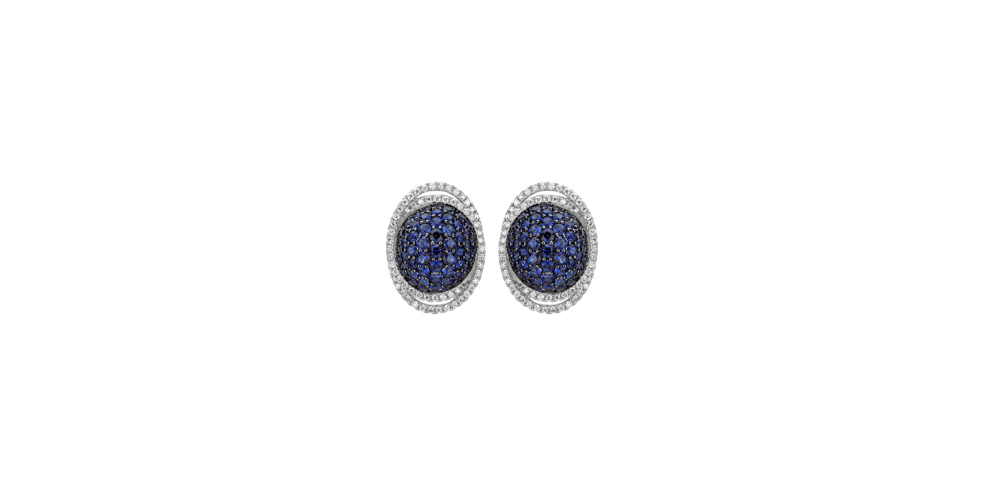 Diamond earrings and Sapphire Witty Wisdom