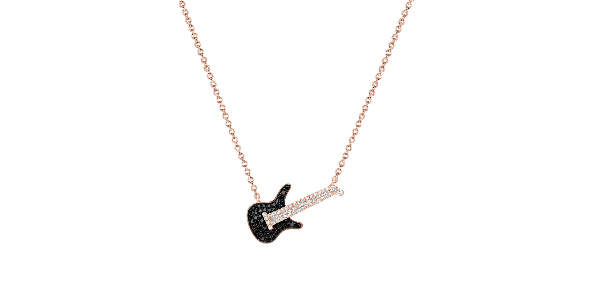 Necklace with black diamonds Arica