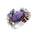 Diamond rings with Amethyst and Enamel Lilac4