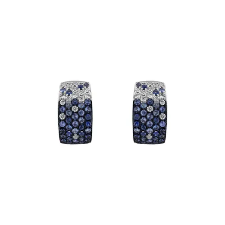 Diamond earrings and Sapphire Nabila