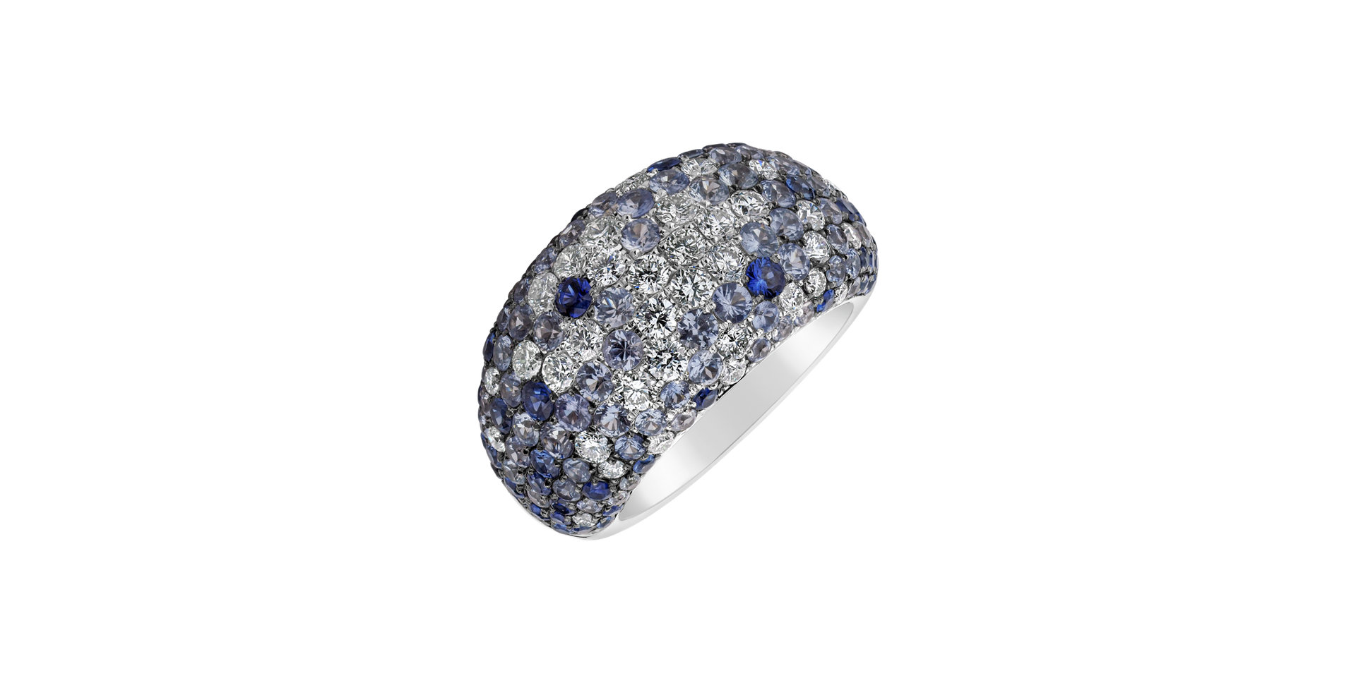 Diamond ring with Sapphire Schazzenan